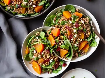Butternut Farro Salad with Blood Orange Vinaigrette