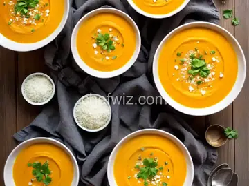 Butternut Squash Soup with Leftover Turkey