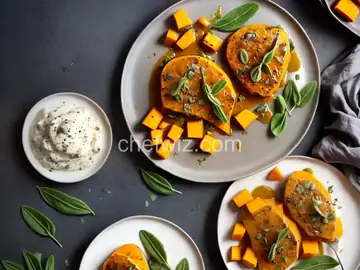 Butternut Squash Steaks With Brown Butter-Sage Sauce