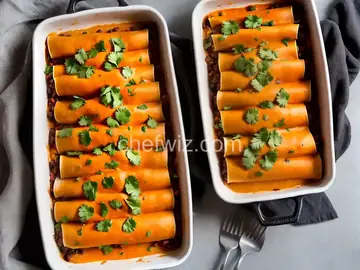 Butternut Squash and Black Bean Enchiladas