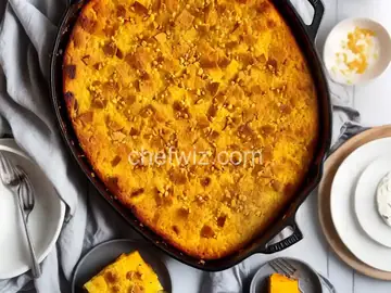 Butternut Squash and Cheddar Bread Pudding