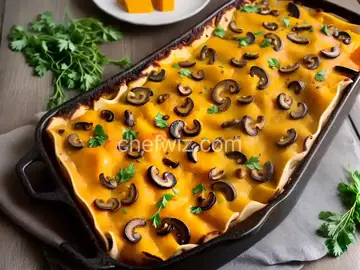 Butternut Squash and Mushroom Lasagna