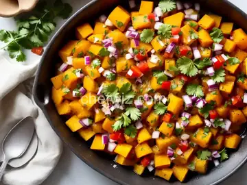 Butternut Squash and Trout Bake with Fresh Salsa