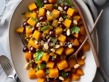Butternut Squash with Grapes