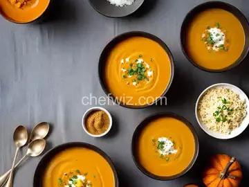 Butternut and Acorn Squash Soup