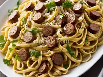 Cabbage and Smoked Sausage Pasta