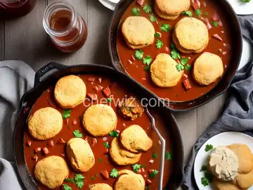 Cajun Chicken Gravy and Biscuits