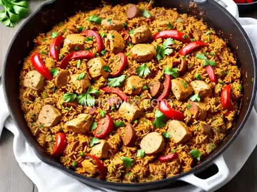 Cajun Chicken and Sausage Jambalaya