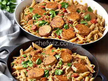 Cajun Chicken and Sausage Pasta