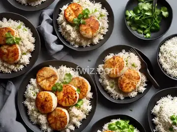 Cajun Scallops and Rice