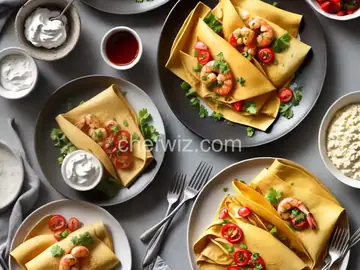 Cajun Shrimp Crepes