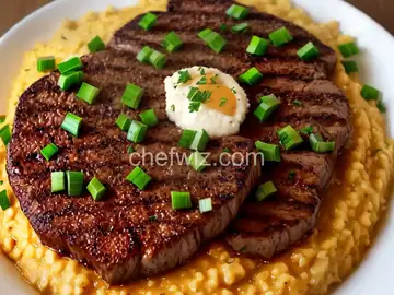 Cajun Steak and Grits