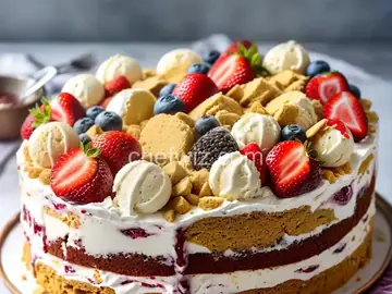 Cake-Mix Ice Cream Sundae Cake