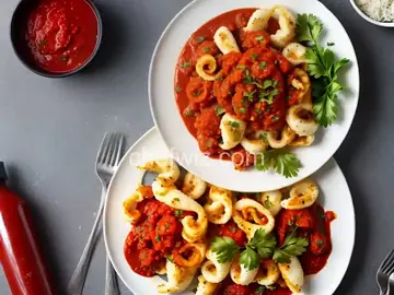 Calamari with Tomato Sauce