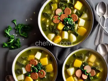 Caldo Verde (Portuguese Potato and Kale Soup With Sausage) Recipe