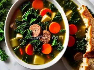 Caldo Verde (Portuguese Sausage Kale Soup)