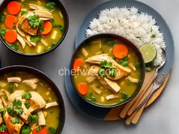 Caldo de Pollo con Arroz (Chicken Soup with Rice)