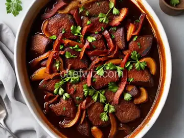 Calf's Liver with Bacon, Caramelized Onions and Sherry