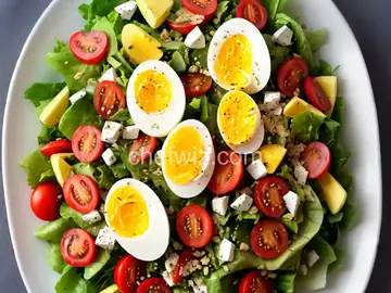 California Salad with Hard-Boiled Eggs