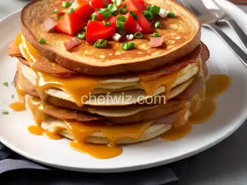 Canadian Bacon Breakfast Stack