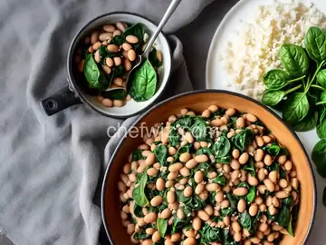 Cannellini Beans With Spinach