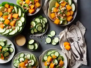 Cantaloupe and Cucumber Salad