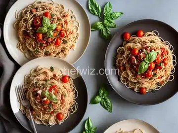 Capellini with Tomatoes and Basil