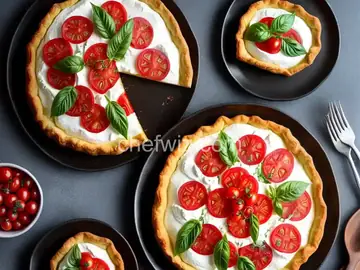 Caprese Puff Pastry Tart