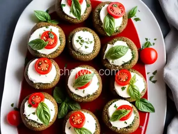 Caprese Stuffed Mushrooms