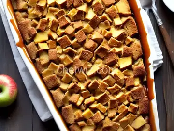 Caramel Apple Bread Pudding