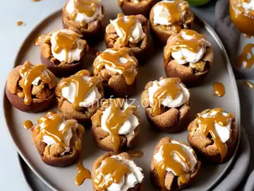 Caramel Apple Brie Pretzel Bites