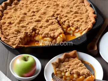 Caramel Apple Crumble Pie