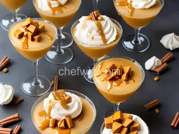 Caramel Apple Martini Pudding Shots
