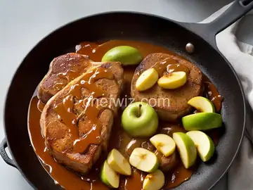 Caramel Apple Pork Chops