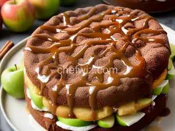 Caramel Apple Ã‰clair Cake