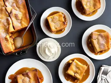 Caramel Bread Pudding for Two