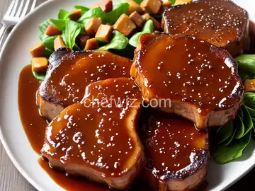 Caramel-Glazed Pork Chops