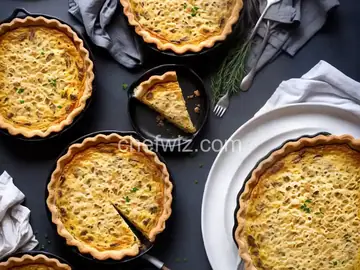 Caramelized Onion, Mushroom and Gruyere Quiche with Oat Crust