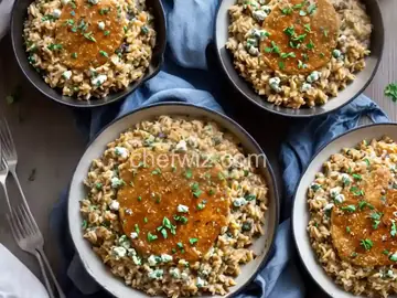 Caramelized Onion and Blue Cheese Orzo