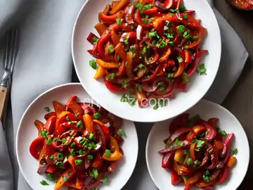 Caramelized Red Bell Peppers and Onions