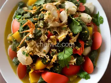 Caribbean Callaloo and Crab