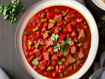 Carne con Chile Rojo