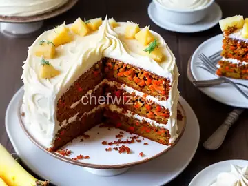 Carrot Cake with Pineapple Cream Cheese Frosting