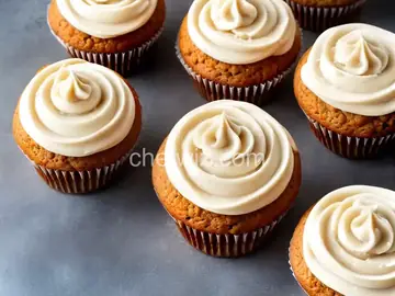 Carrot Cupcakes with White Chocolate Cream Cheese Icing
