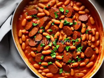 Cassoulet-Style Sausage 'n' Beans Recipe