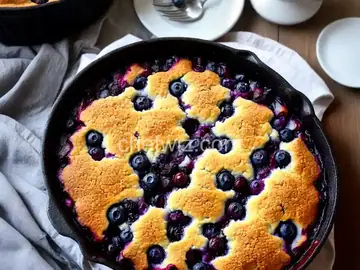 Cast-Iron Blueberry Cobbler