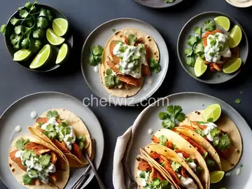 Catfish Tacos with Avocado Crema
