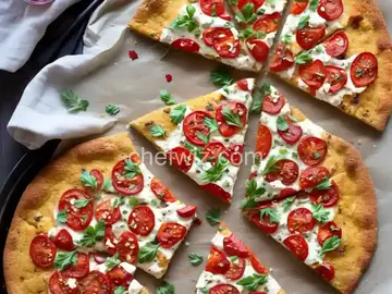 Cauliflower Almond Pizza Crust