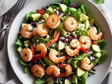 Cauliflower Shrimp Salad