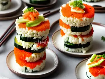 Cauliflower Sushi Stacks